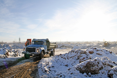 Snow Removal in Russiaのeditorial素材