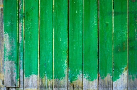 background - vertical wood board painted green の写真素材