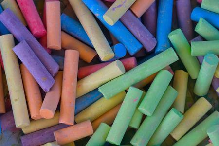  many colorful crayons