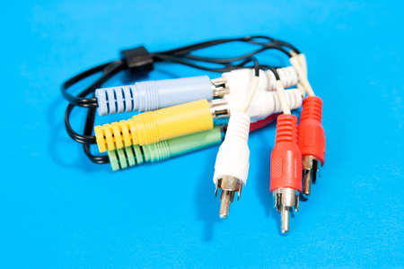 Cable with plugs and socketsの写真素材