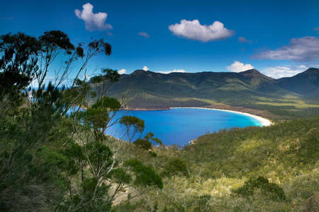 Wineglass Bay in Tasmaniaの写真素材