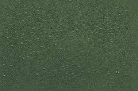 Dark green water drops backgroundの写真素材