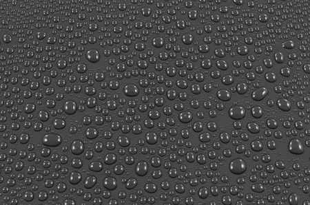 Gray water drops background or texture. Close-upの写真素材