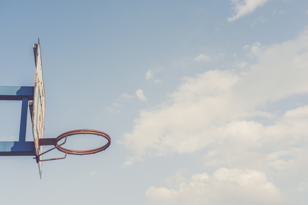 Old basketball hoop