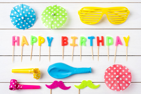 birthday backgroundの写真素材