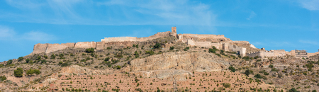 View at ancient Roman Sagunto Castle. Valencia, Spain.の写真素材