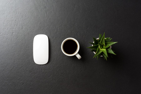 Elegant office desktop. Top viewの写真素材