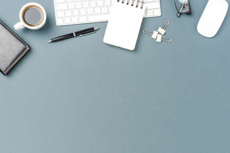 Elegant office desktop with copyspaceの写真素材
