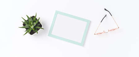 Women's fashion background with photo frame