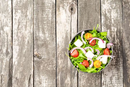 Healthy feat salad with copyspaceの写真素材