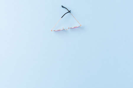 Pink women's sunglasses. Fashion backgroundの写真素材