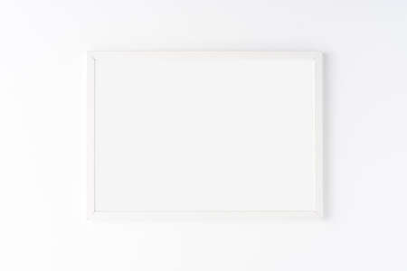 Picture frame isolated on white background. Mockup with copyspaceの写真素材