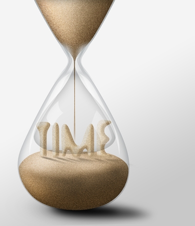 Hourglass with Time, concept of passingの写真素材