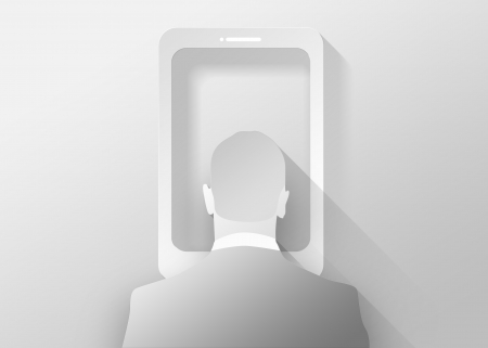 E-business concept, 3d illustration flat designの写真素材