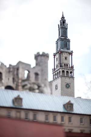 Reconstruction model of Church tower, architectural miniature parkのeditorial素材