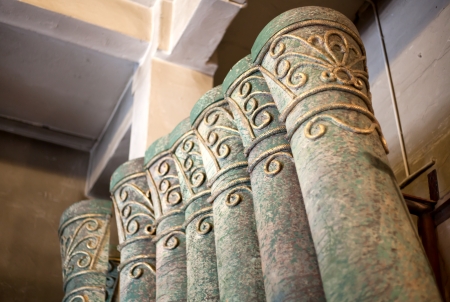 Artificial stone columns, theatrical decorationの写真素材