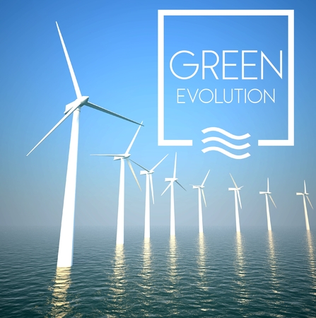 Wind turbine on sea: Generating green energy