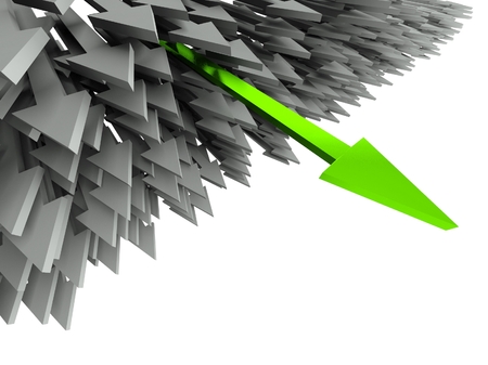 3d success arrow conceptの写真素材