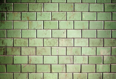 Green ceramic bricks tiles texture