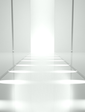 3d Empty fashion runwayの写真素材
