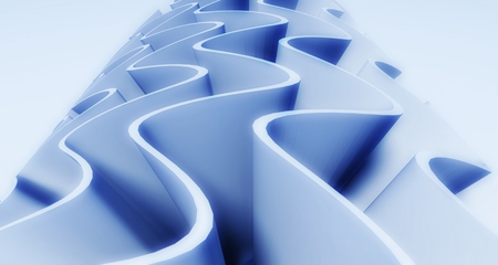 3d wavy backgroundの写真素材