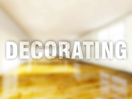 Decorating home creative conceptual illustrationの写真素材