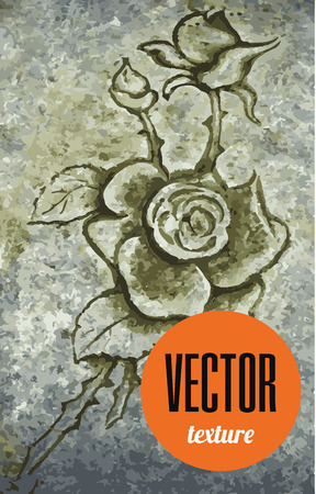 Vector stone rose romantic backgroundの写真素材