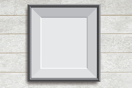 Realistic picture frame vector, illustration backgroundのイラスト素材
