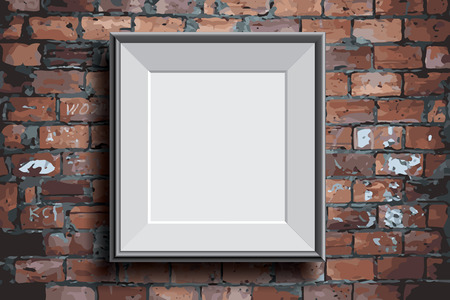Realistic picture frame vector, illustration backgroundのイラスト素材