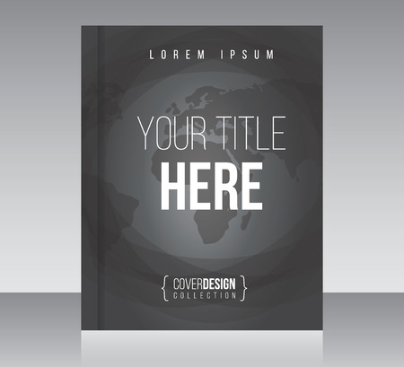 Cover design vector template, minimal style magazine or brochureのイラスト素材