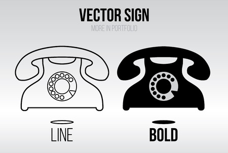 Linear icon vector set, line and bold styleのイラスト素材