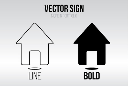 Linear icon vector set, line and bold styleのイラスト素材