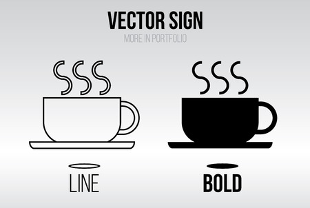 Linear icon vector set, line and bold styleのイラスト素材
