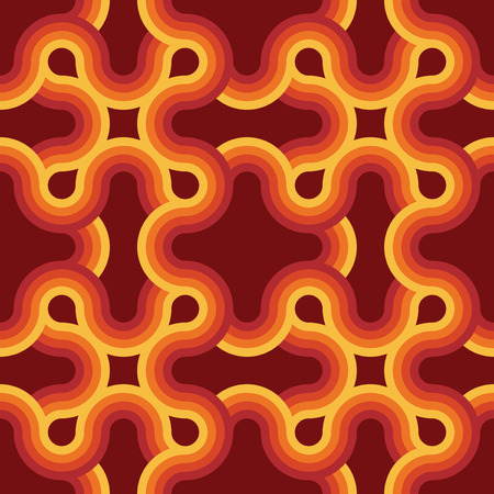 Seamless geometric vintage wallpaper, vector illustration