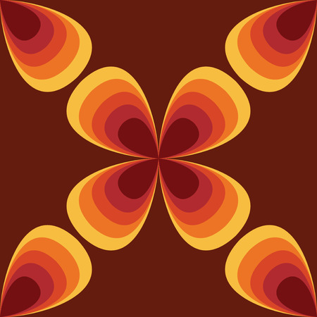 Seamless geometric vintage wallpaper, vector illustration