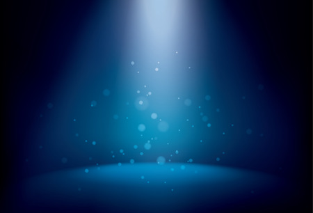 Illuminated stage with scenic lights, vector backgroundのイラスト素材