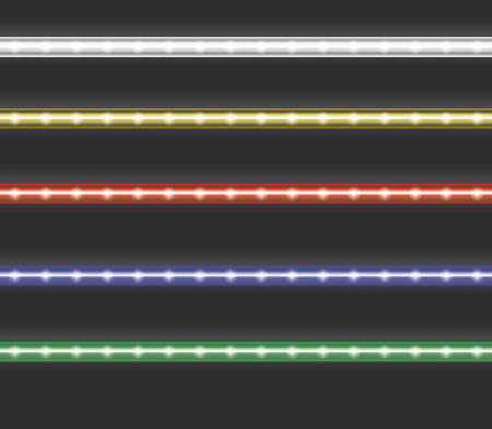 Colorful led light stripesのイラスト素材