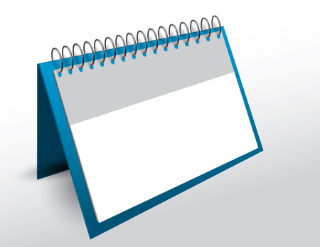 3d vector blank calendar with copy spaceのイラスト素材