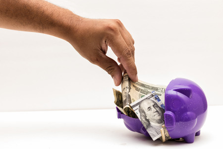 Taking My Savingsの写真素材