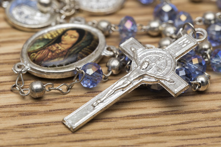 Rosary and Crucifixの写真素材