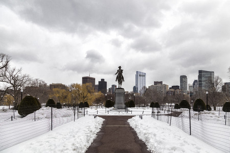 Winter in the Boston Gardenのeditorial素材