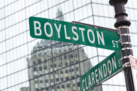 Boston Street Signs Namesの写真素材