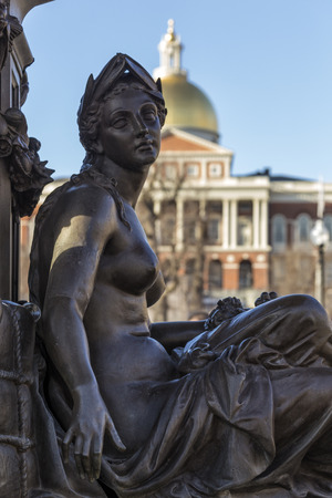 Brewer Fountain, Bostonの写真素材