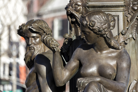Brewer Fountain Bostonの写真素材