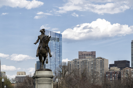 George Washington Statue in Bostonのeditorial素材