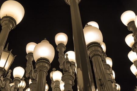 Lights in the LACMA museumのeditorial素材