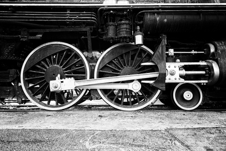 The Wheels of the Old Trainの写真素材