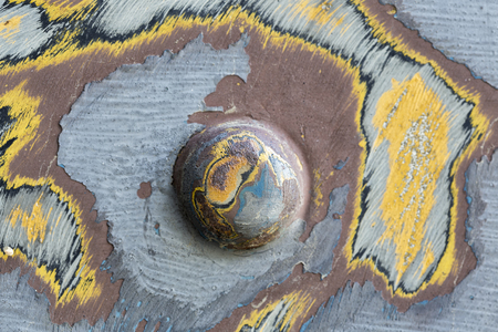 The Screw Details on an old trainの写真素材