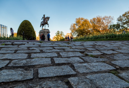 The Boston Public Gardenの写真素材