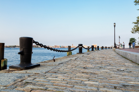 Fan Pier Park, Boston, Massachusettsの写真素材